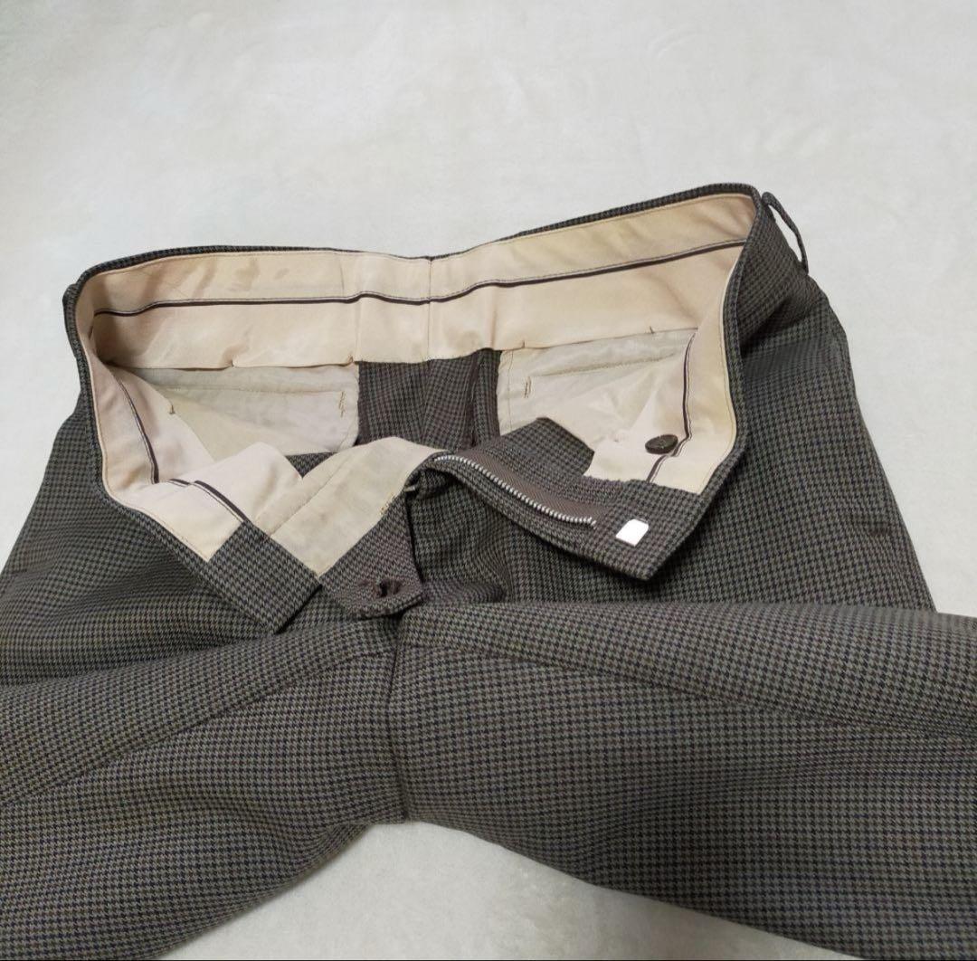 美品　80S　ジャパンヴィンテージ　千鳥格子柄　スリーピーススーツ　セットアップ