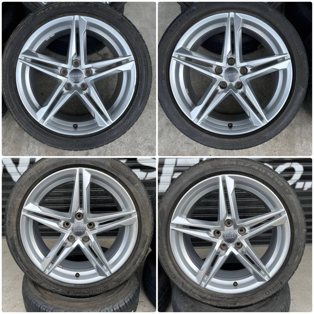 No.28 アウディ 純正 18インチ ホイール ベンツ 美品 a4 a5 s4