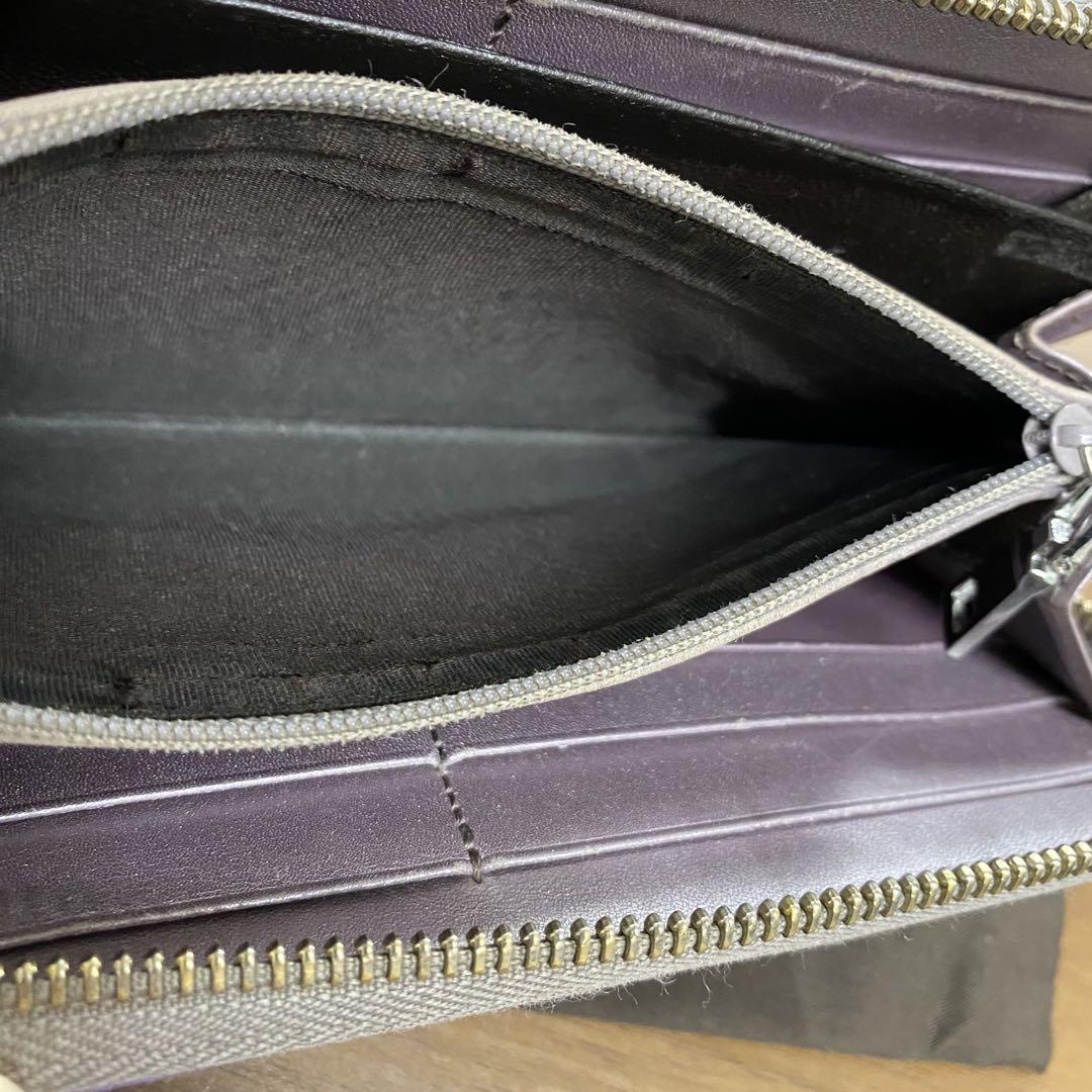 超美品‼️グッチ GUCCI 長財布 シマレザー ハート金具 ラウンド