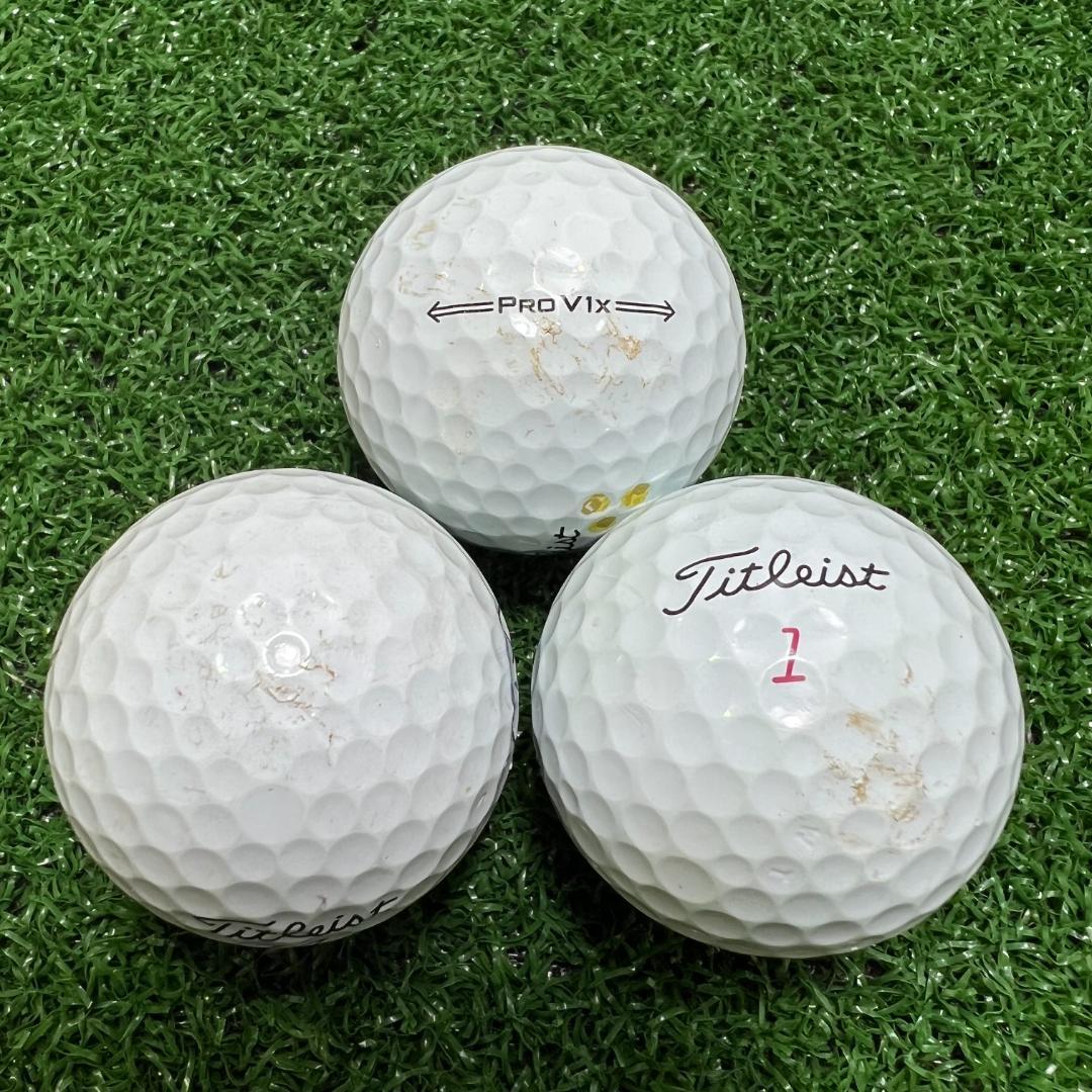 【S90】Titleist PRO V1 白 21年 ロストボール 24球 Titleist ロストボール ランク2 タイトリスト Pro V1 19年モデル