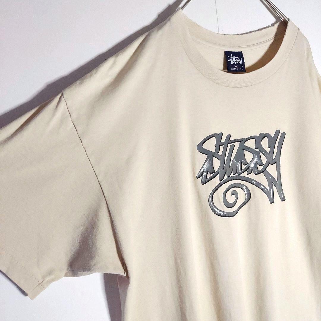 スペシャル90sステューシーエリックヘイズコラボグラフィティロゴTシャツXL米白