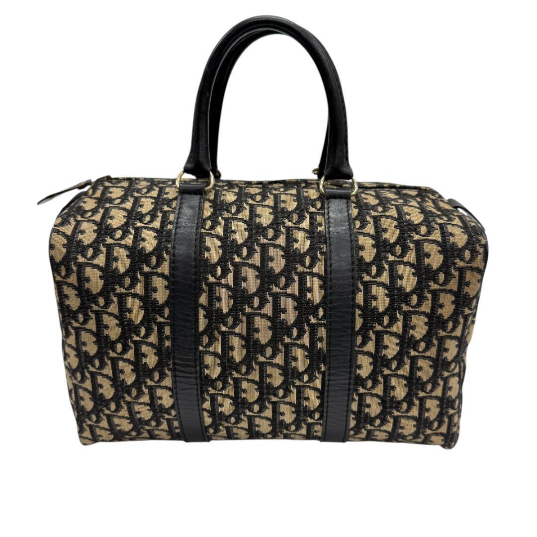 美品 Dior ディオール ミニボストン ハンドバッグ トロッター