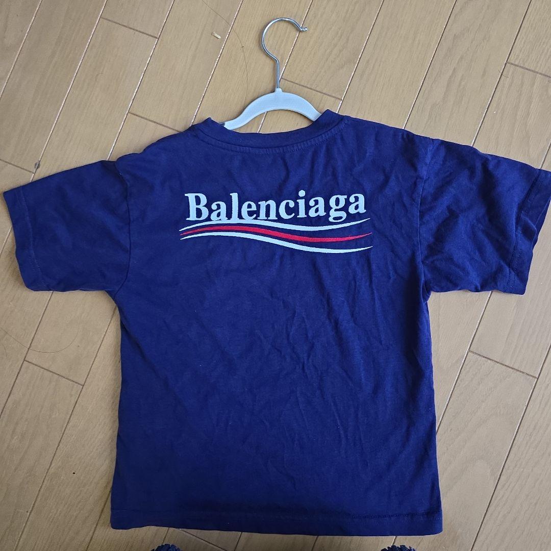 Balenciaga kids ネイビー Tシャツ 6y tkv8rmt3q6z4a7opxnnm5fdvtms6yv