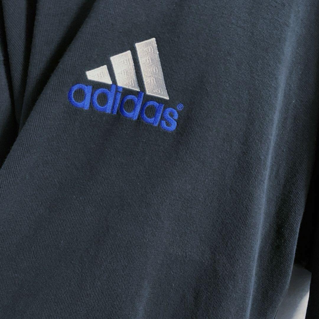 90s 国旗タグ ロゴ刺繍 adidas アディダス スウェット
