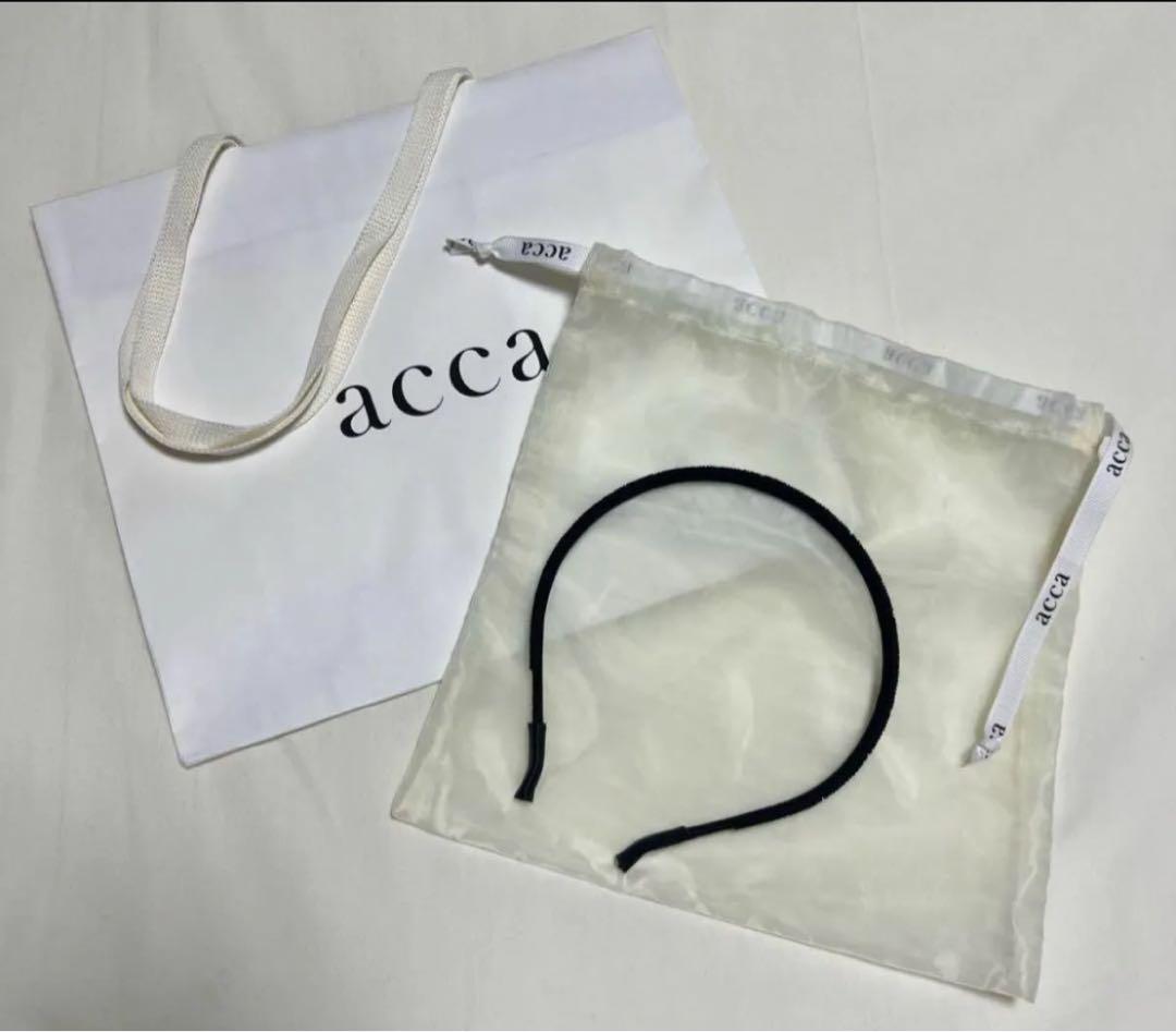 acca アッカ 極美品 ウルトラファインブラックカチューシャ
