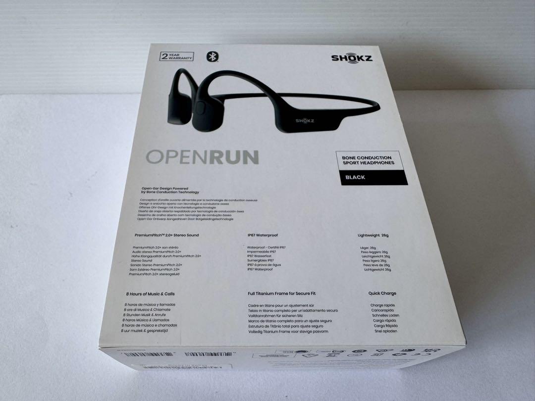 Shokz OpenRun S803 ブラック 骨伝導イヤホン - メルカリ