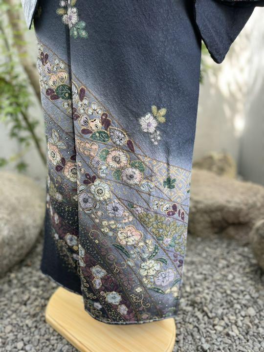 R7JNK ますいわ屋　辻ヶ花　寒色系　ニュアンスカラー　訪問着 R7JNK ますいわ屋 辻ヶ花 寒色系 ニュアンスカラー 訪問着