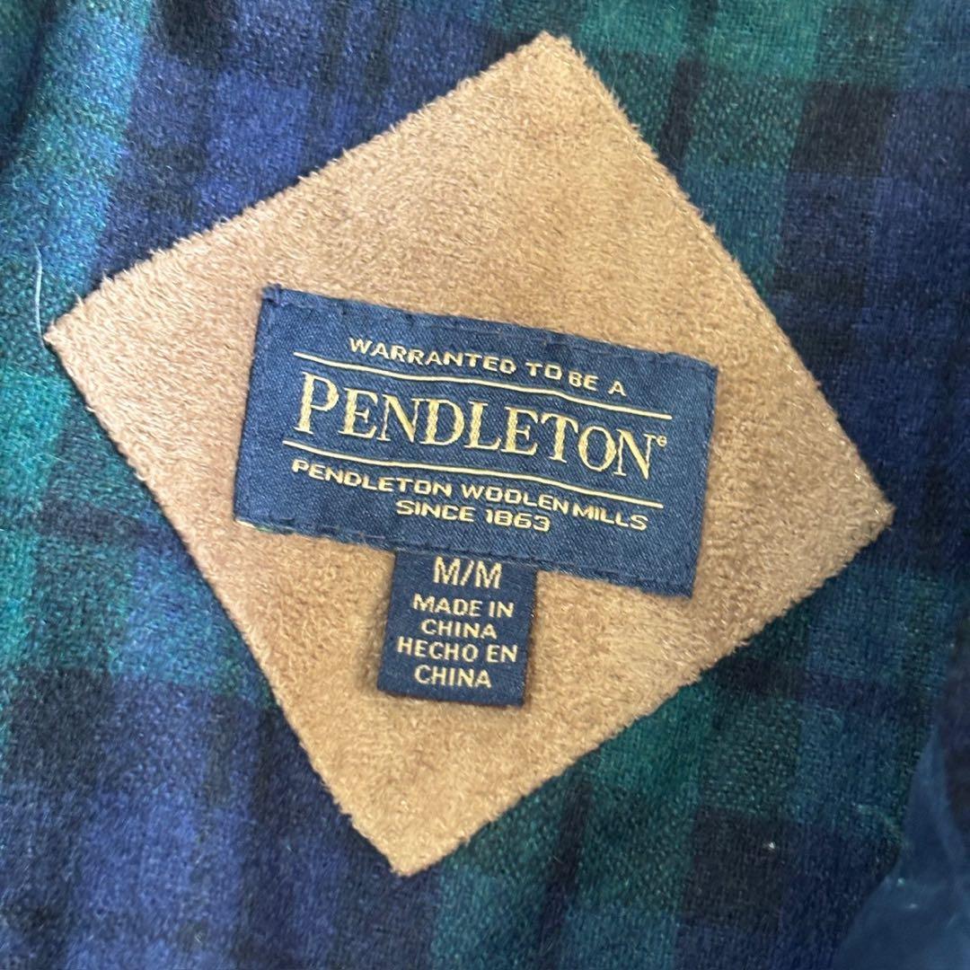ペンドルトン フリースジャケット ネイビー ゆったり ユニセックス B190 ペンドルトン フリースジャケット ネイビー ゆったり ユニセックス B190