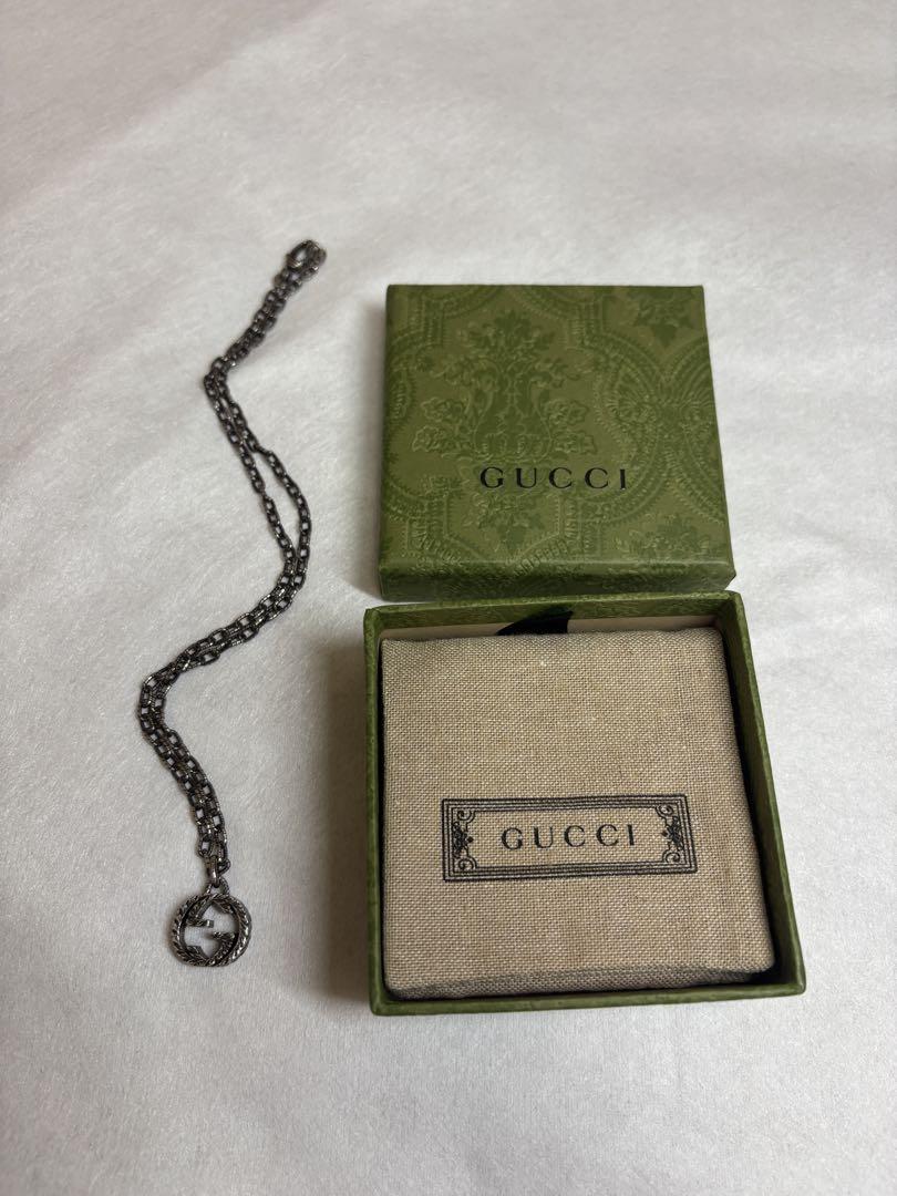 美品　グッチ　アラベスク　ネックレス　燻　925 社外品　付属品 極美品 GUCCI グッチ アラベスク AG925 アクセサリー/ペンダント