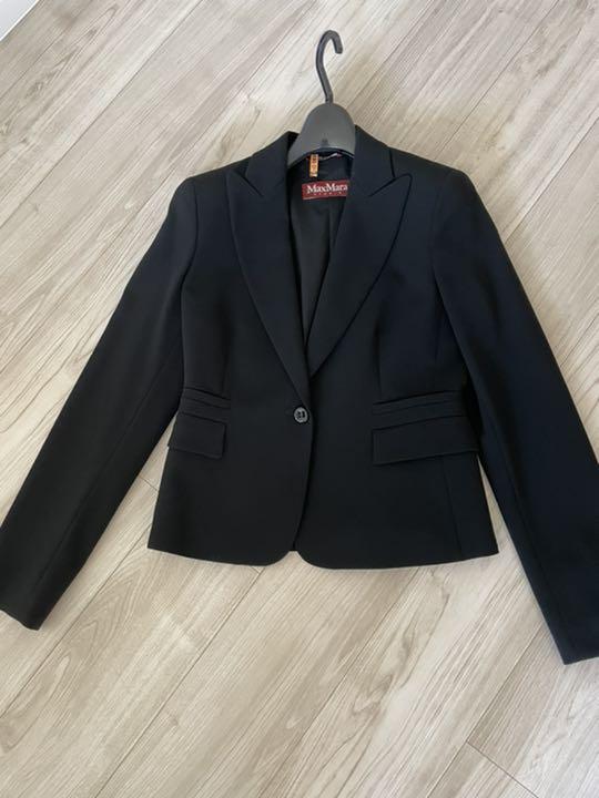 Max Mara テーラードジャケット 黒 4201624M0041 Max Mara - マレーラ マックスマーラ テーラードジャケット 黒