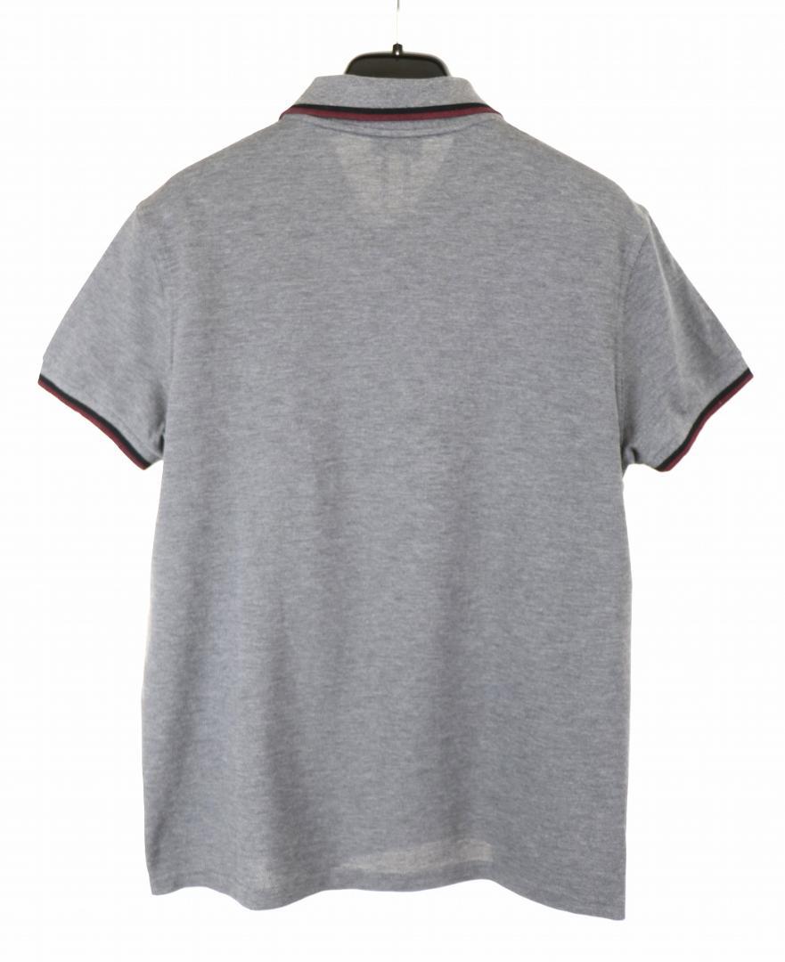 美品 14ss saint laurent paris ポロシャツ L グレー