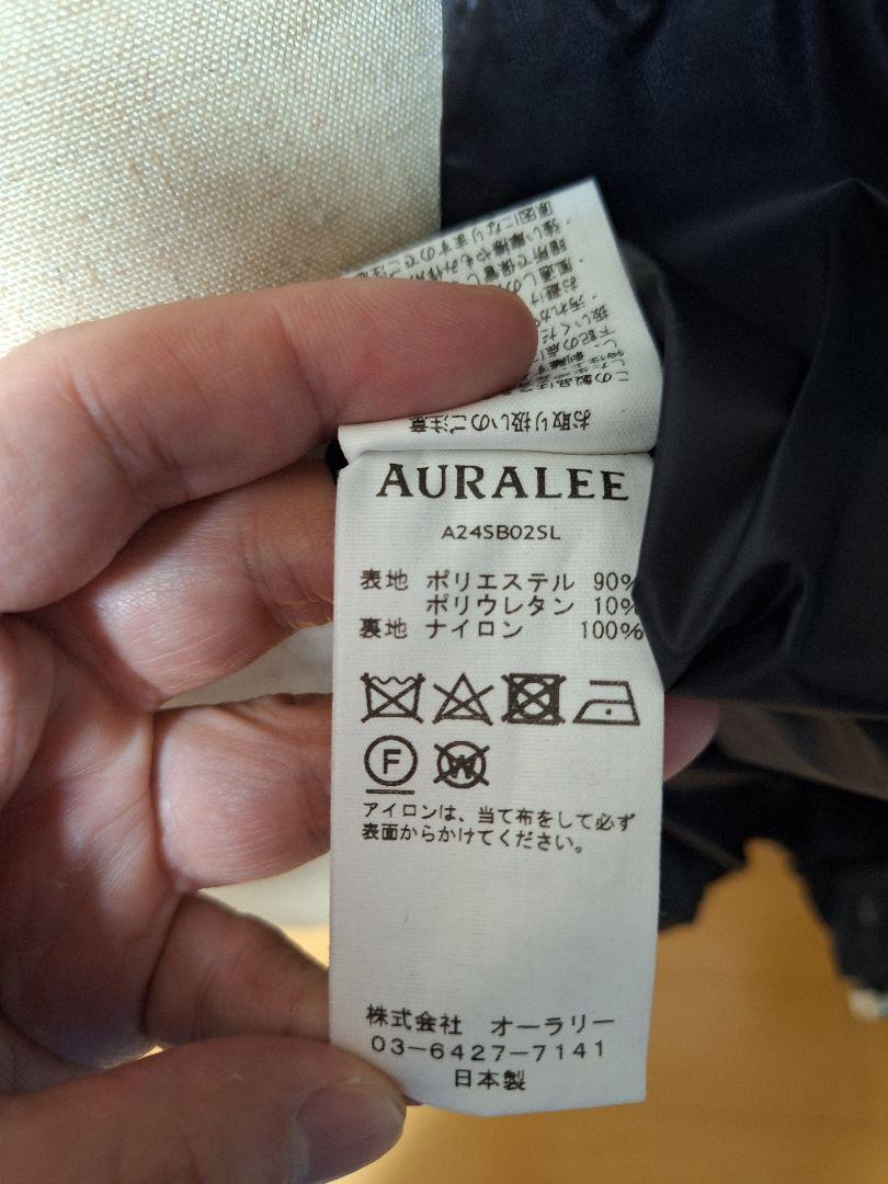 オーラリー AURALEE 24SS ジップブルゾン サイズ3 ブラック 極美品