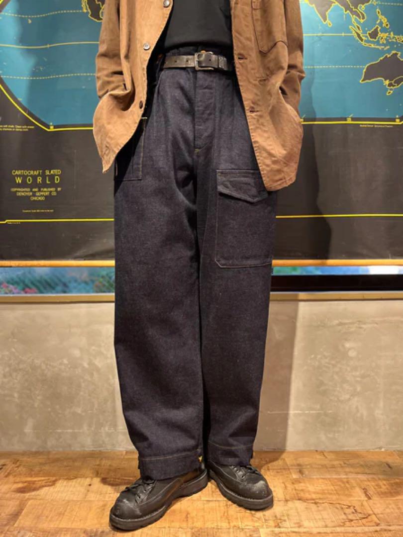 BRITISH ARMY PANT 34 LOOSE DENIM