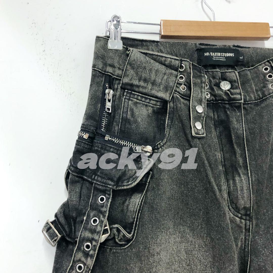 NO/FAITH STUDIOS FLARE CARGO デニム パンツ