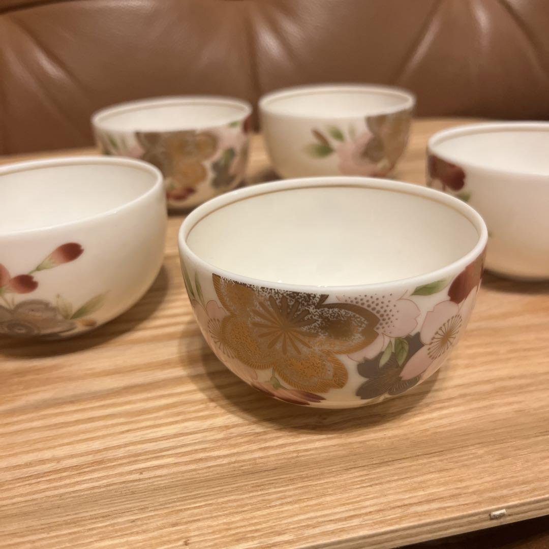 ヤマカ陶器 大吉窯 お茶呑茶碗 湯呑み 5客セット 箱付き