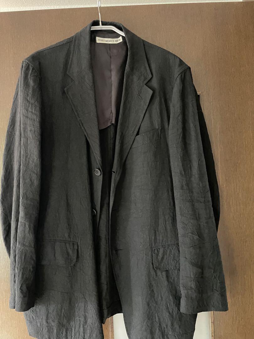 ISSEY MIYAKE MEN ブラックテーラードジャケット　イッセイミヤケ