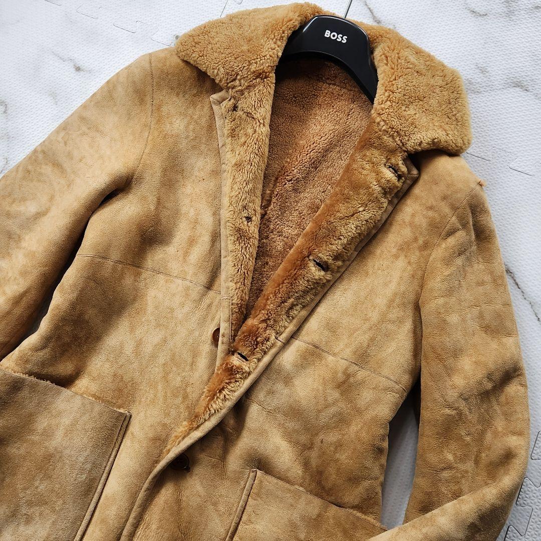 入手困難✨メンズビギ リアルムートンコート ロング丈 極暖◎ ラムレザー 入手困難✨メンズビギ リアルムートンコート ロング丈 極暖◎ ラムレザー