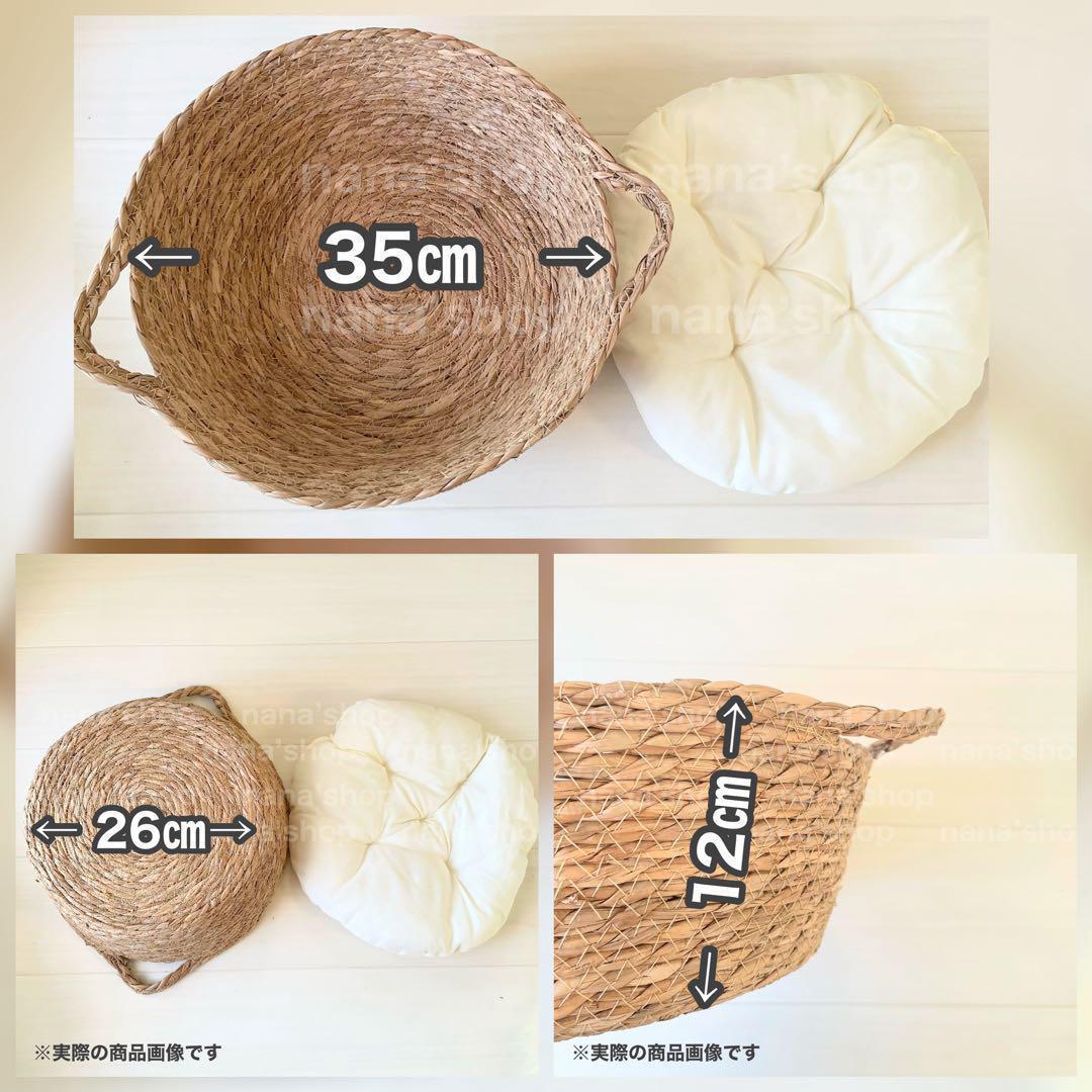 手編み風かごセット【ふわふわくま】♪ニューボーンフォト撮影