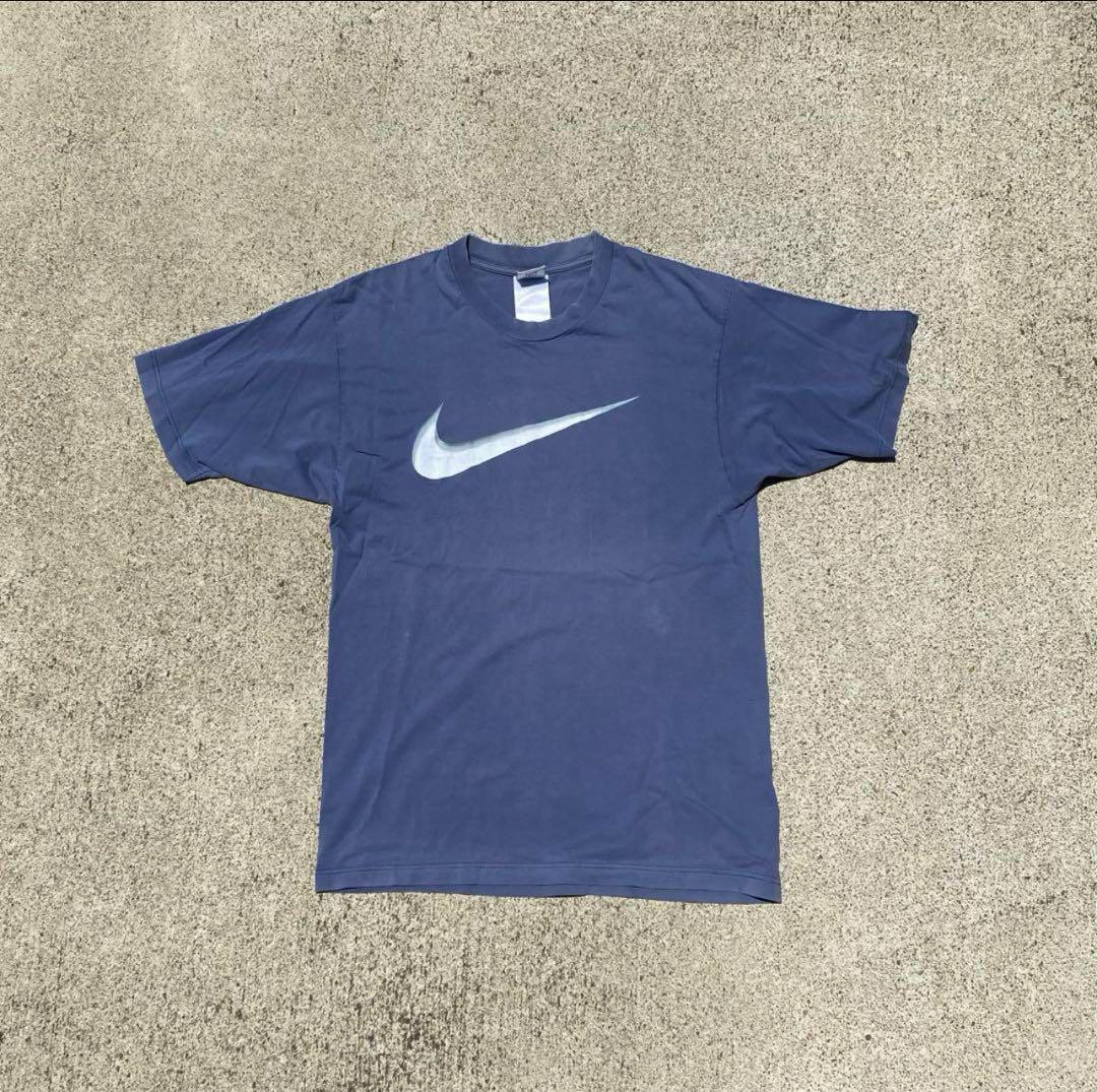 NIKE 00s big swoosh t-shirt archive y2k - メルカリ