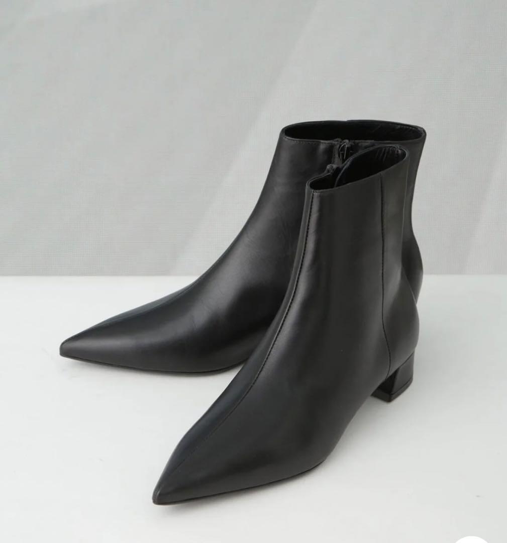 【NEW限定品】 FABIO RUSCONI ポインテッドヒールショートブーツ 36 レディース 靴