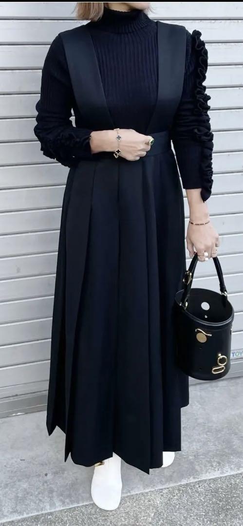 国産品 ⭐︎cygne 新品•未使用 即完売商品 サスペンダー付き ロング スカート