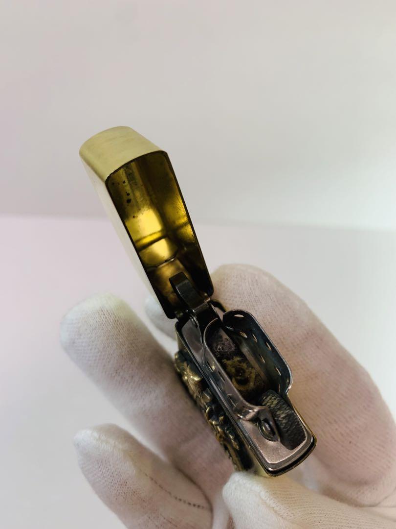 【動作確認済】Marlboro Zippoライター ビンテージスタイル ブラス色