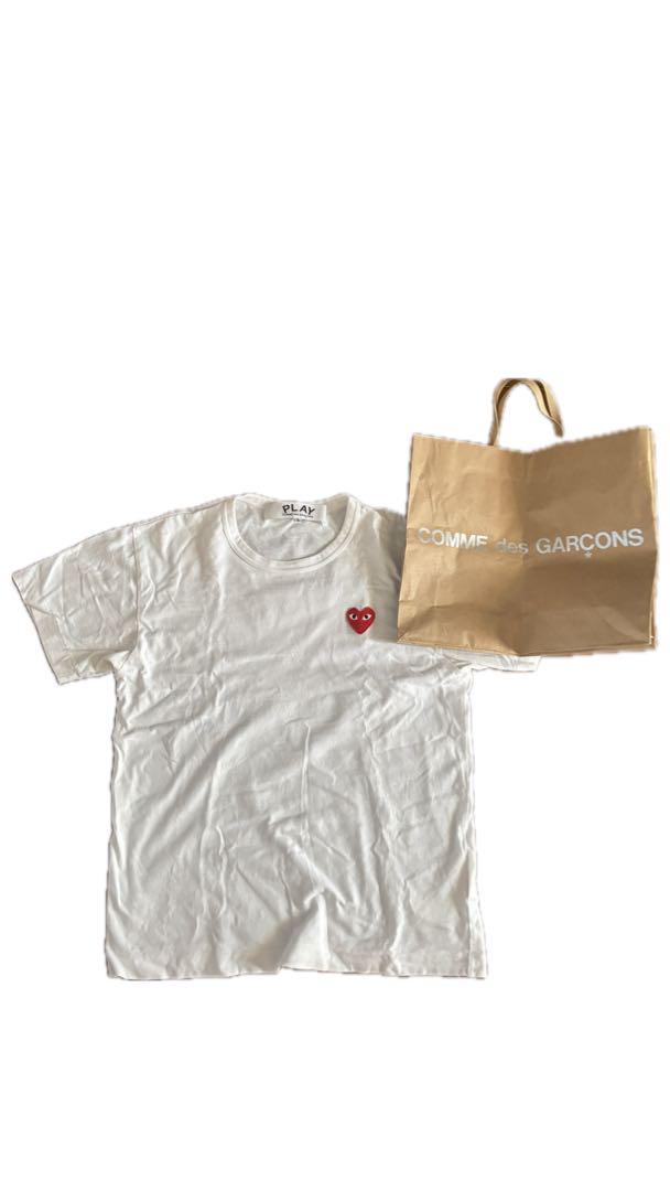PLAY COMME des GARCONS ホワイト Tシャツトップス