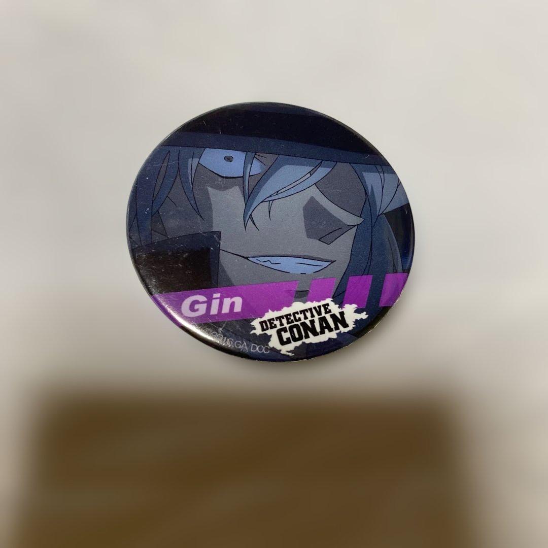 【爆買い！】 CONAN DETECTIVE ジン 名探偵コナン Gin 2個セット 缶バッジ ピンズ・ピンバッジ・缶バッジ