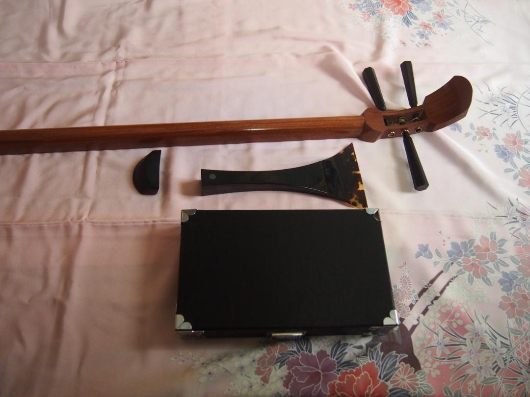 未使用品三味線地唄用鼈甲撥バチネリ