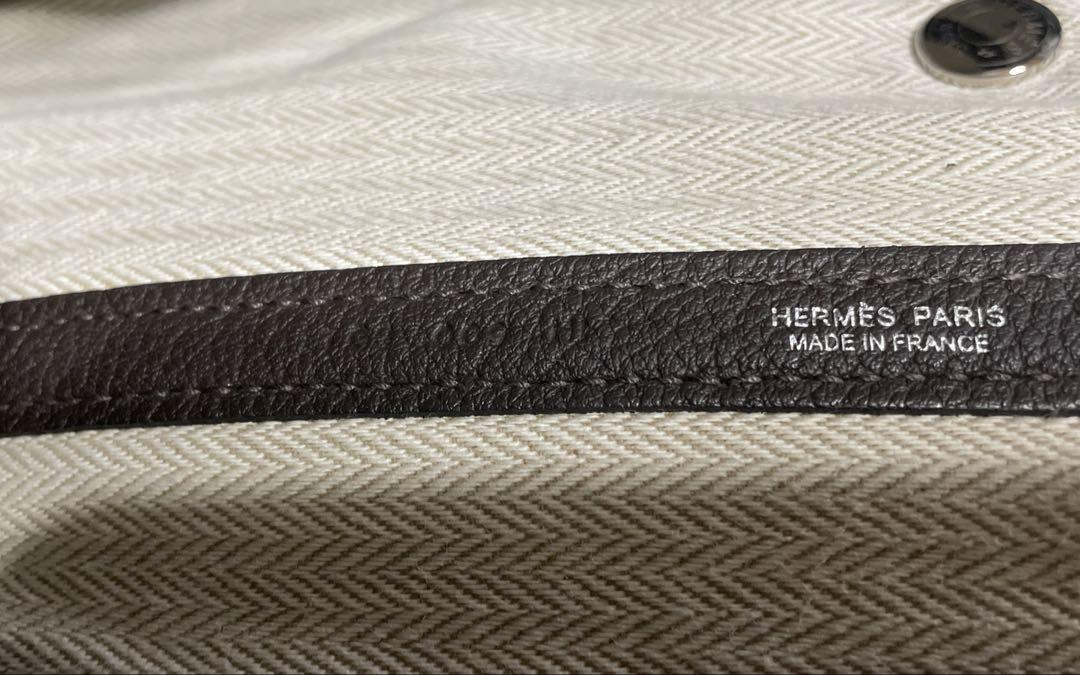 HERMES ガーデンパーティ 36 PM ネゴンダ エベンヌ 茶 T刻印