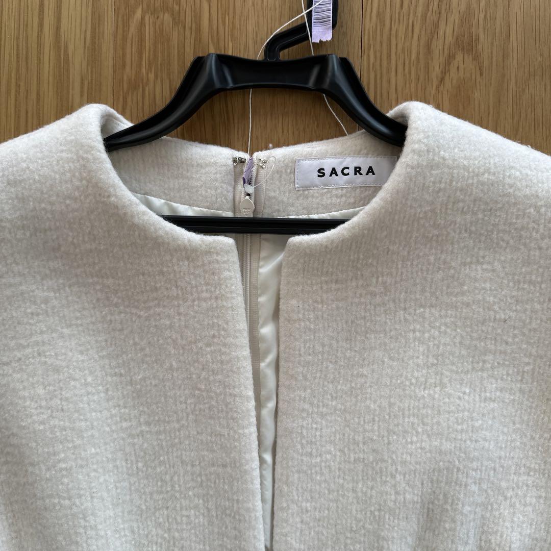 未使用　SACRA ウール　ワンピース　上品