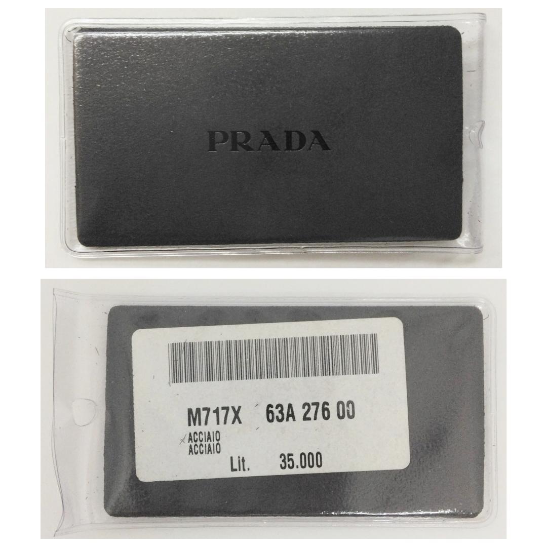 プラダ キーリング サークル シルバー 外箱有 中古品 (30015)※※※※※
