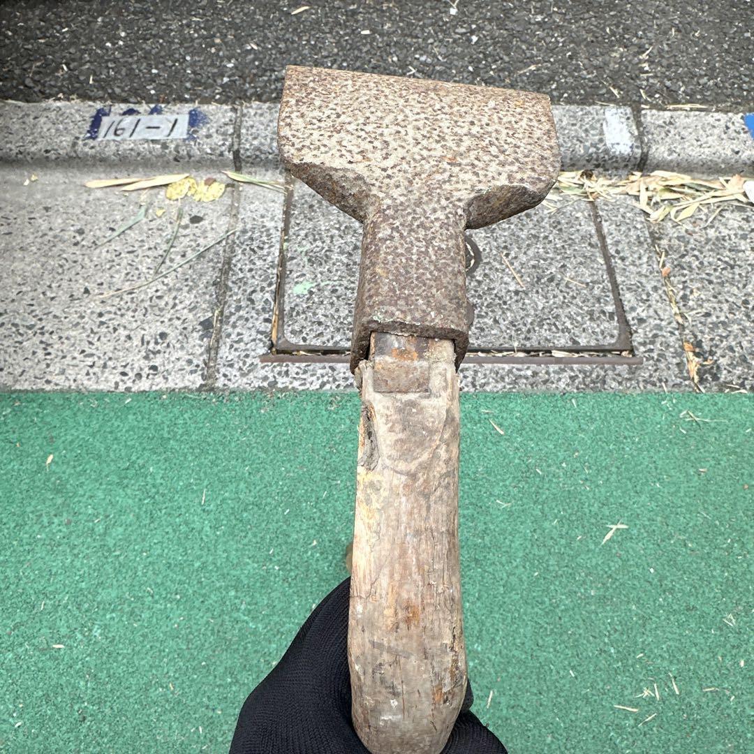 ちょうな　2本まとめ売り　古民具　古道具　日本のアンティーク　大工道具　鉄物　錆