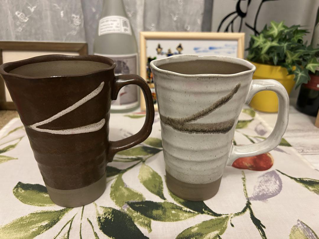 陶器ビァカップペア