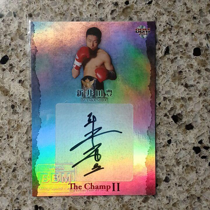 BBM 2014 The Champ　新井田豊　直筆サインカード　25枚限定