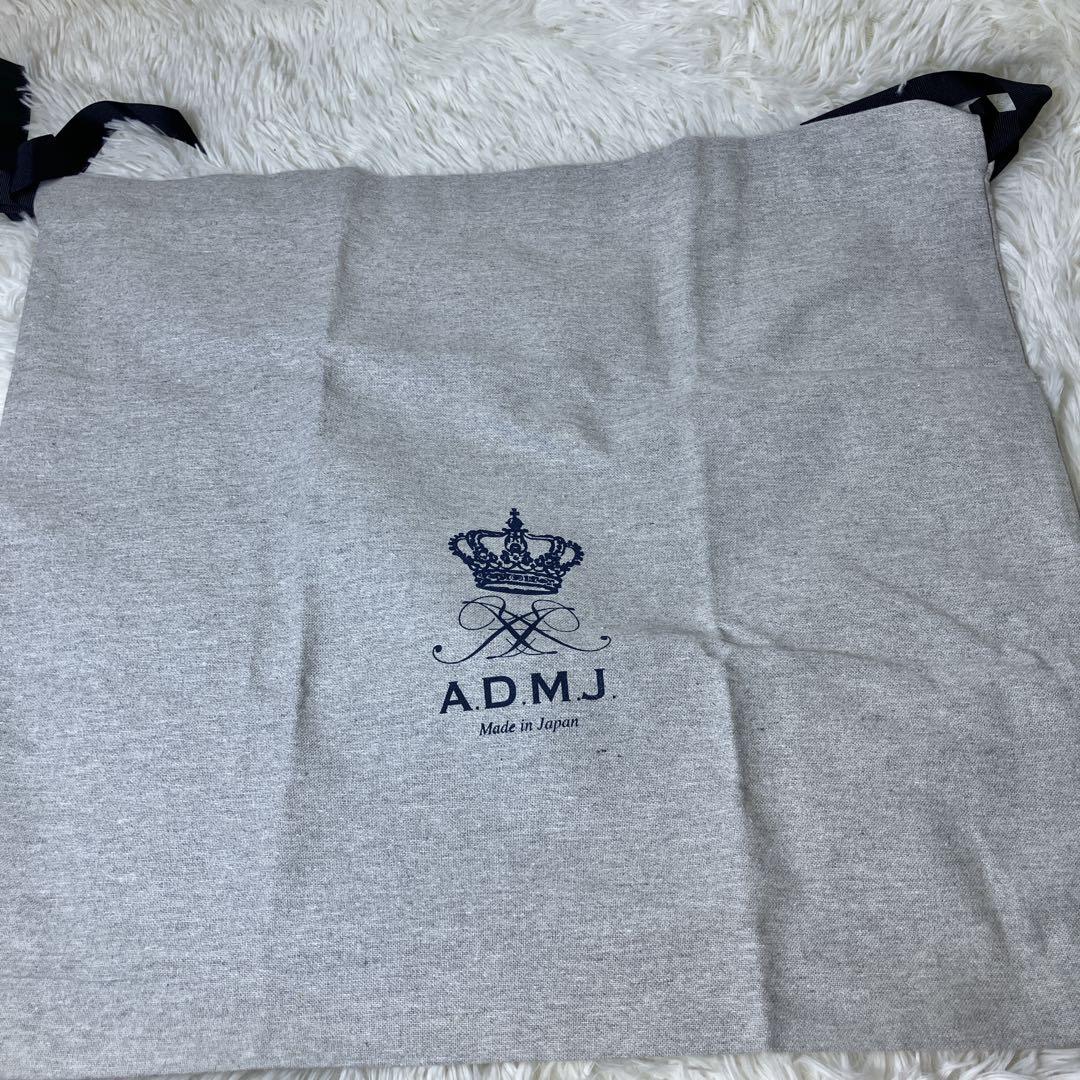 タグ付未使用✨️ A.D.M.J. 船形 トートバッグ レザー ツイード