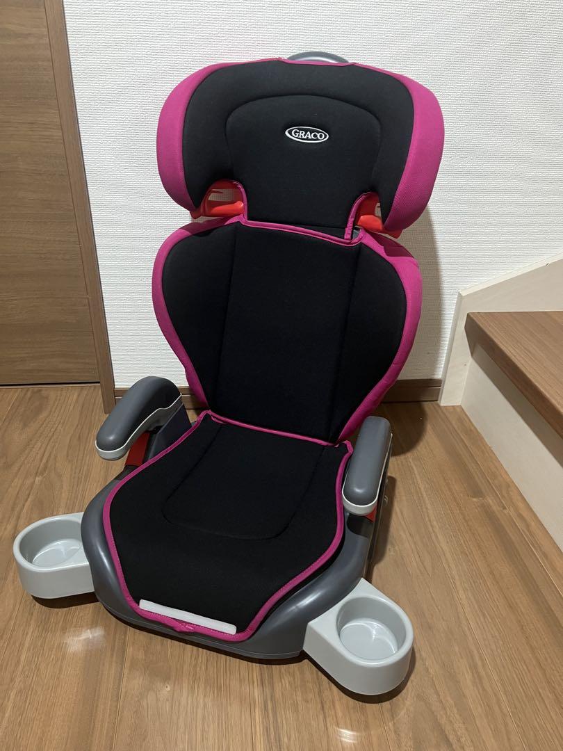 引き取り限定】GRACO ジュニアシート 限定カラー 黒／ピンク