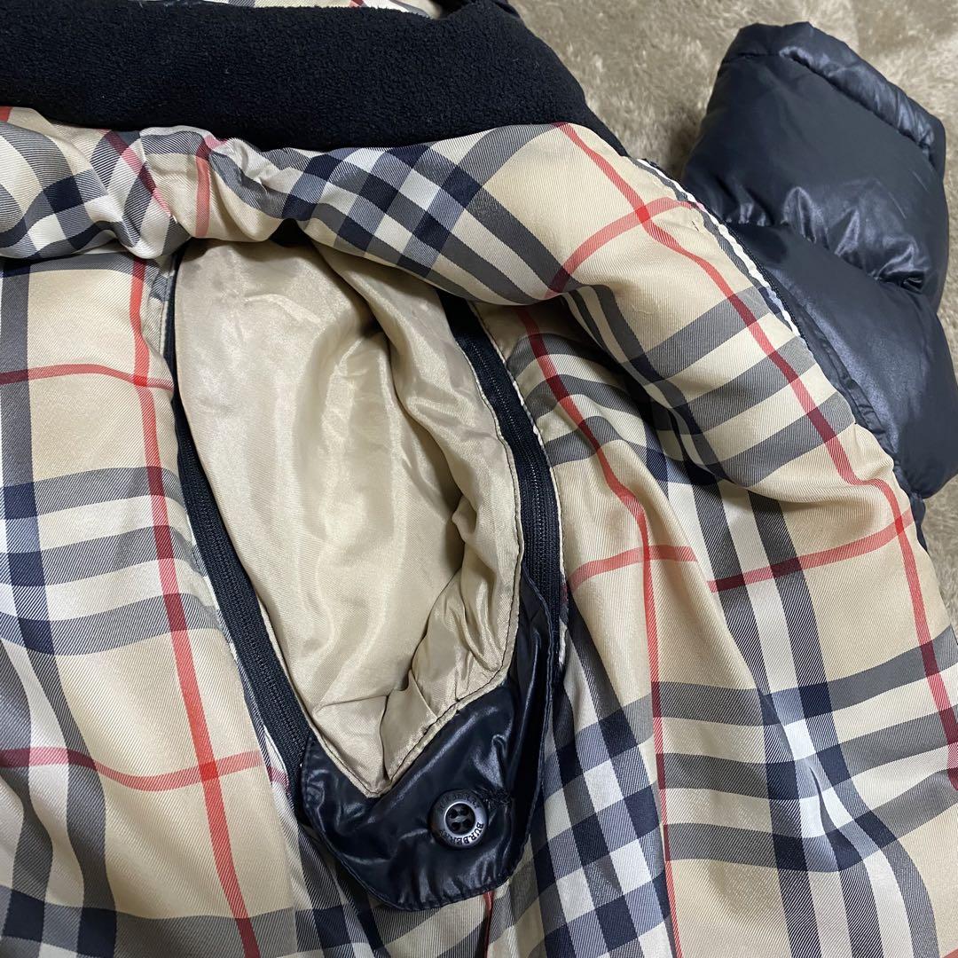 (美品) BURBERRY LONDON ダウンジャケット130A 袖帽子着脱可