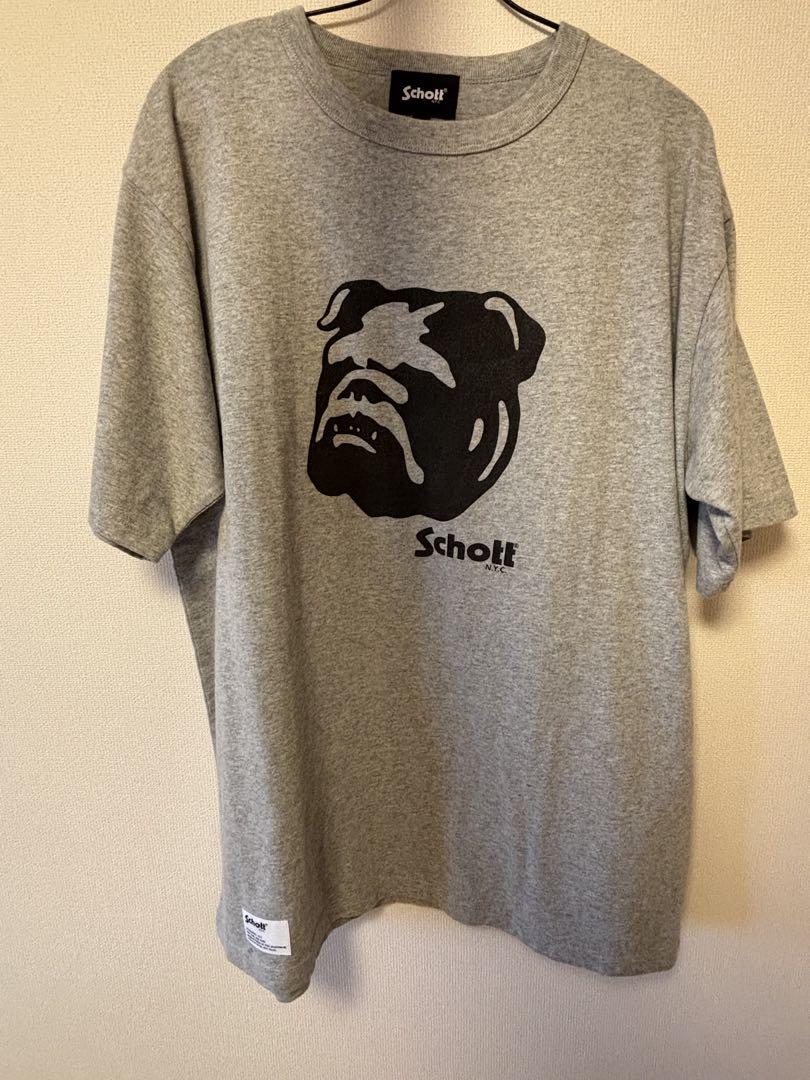 【SALE】 Schott メルカリ - 半袖 犬のプリント Tシャツ グレー トップス