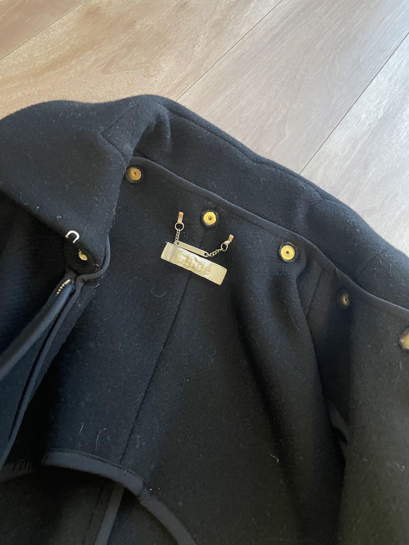 MAX80%OFF／セール開催中 Chloe 美品 34 コート 丸襟ウール 国内ブティック購入 クロエ ジャケット・アウター