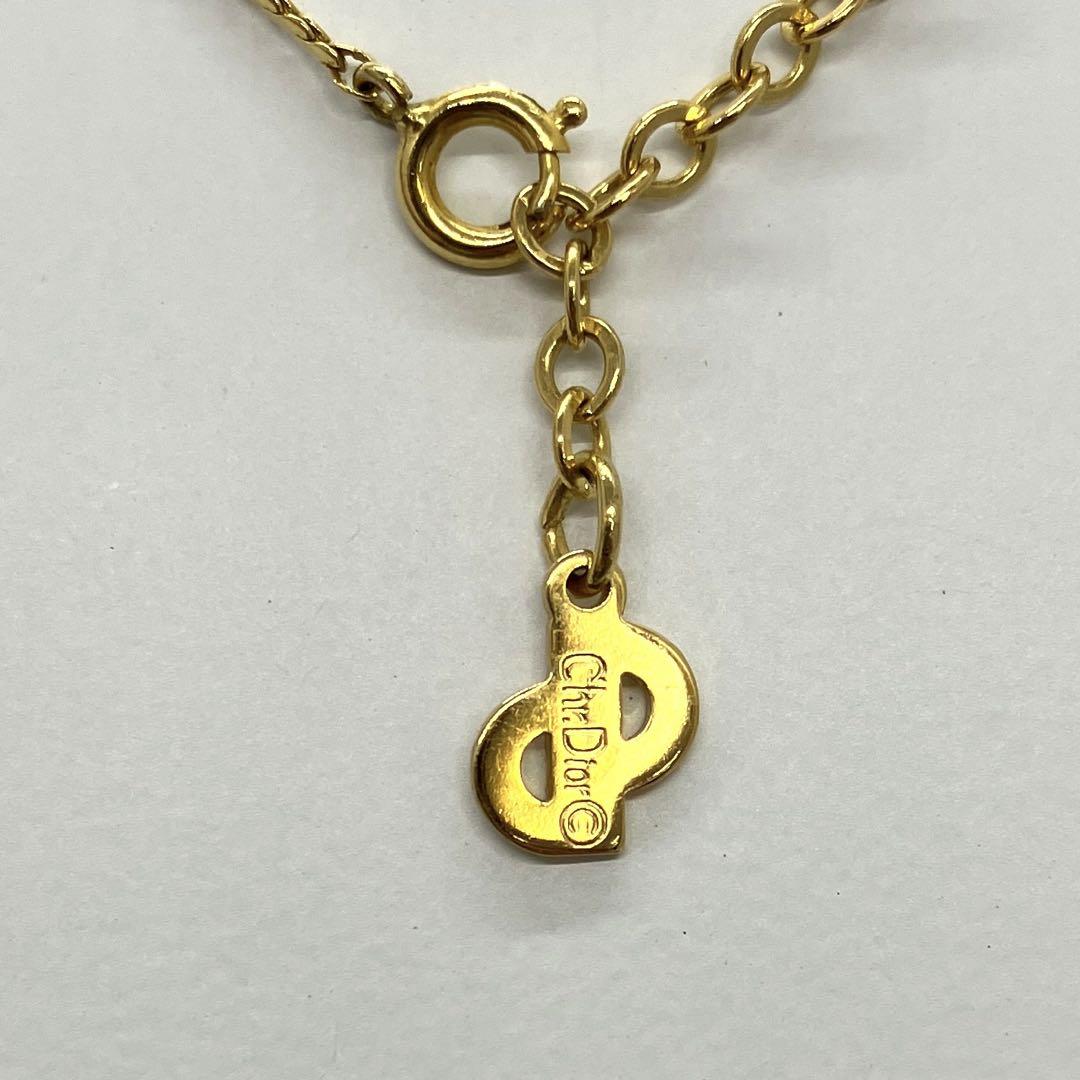Christian Dior ドロップ型チャーム ネックレス 2800 - メルカリ