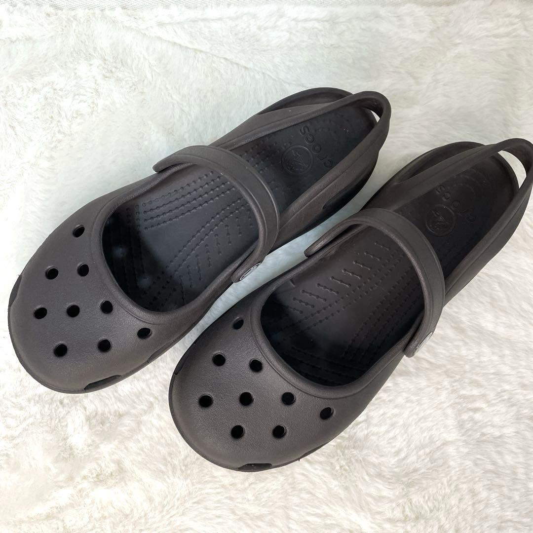 crocs クロックス メリージェーン サンダルw6 - メルカリ