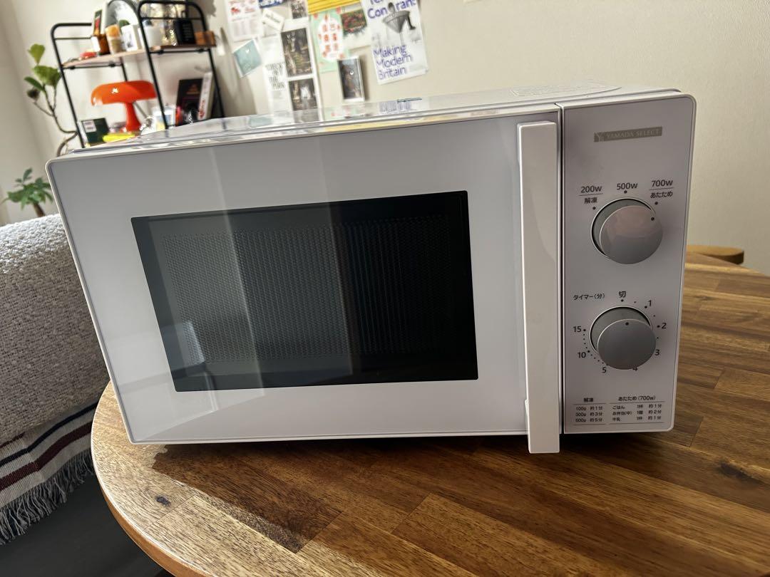 ホワイト単機能電子レンジ