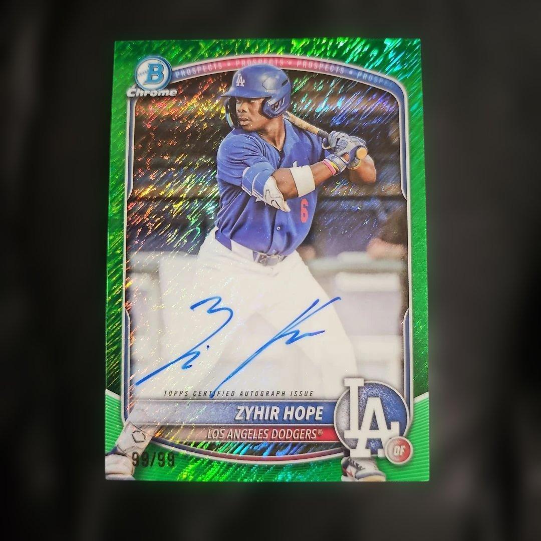 Topps Zyhir Hope Auto 99 ラストナンバー Dodgers