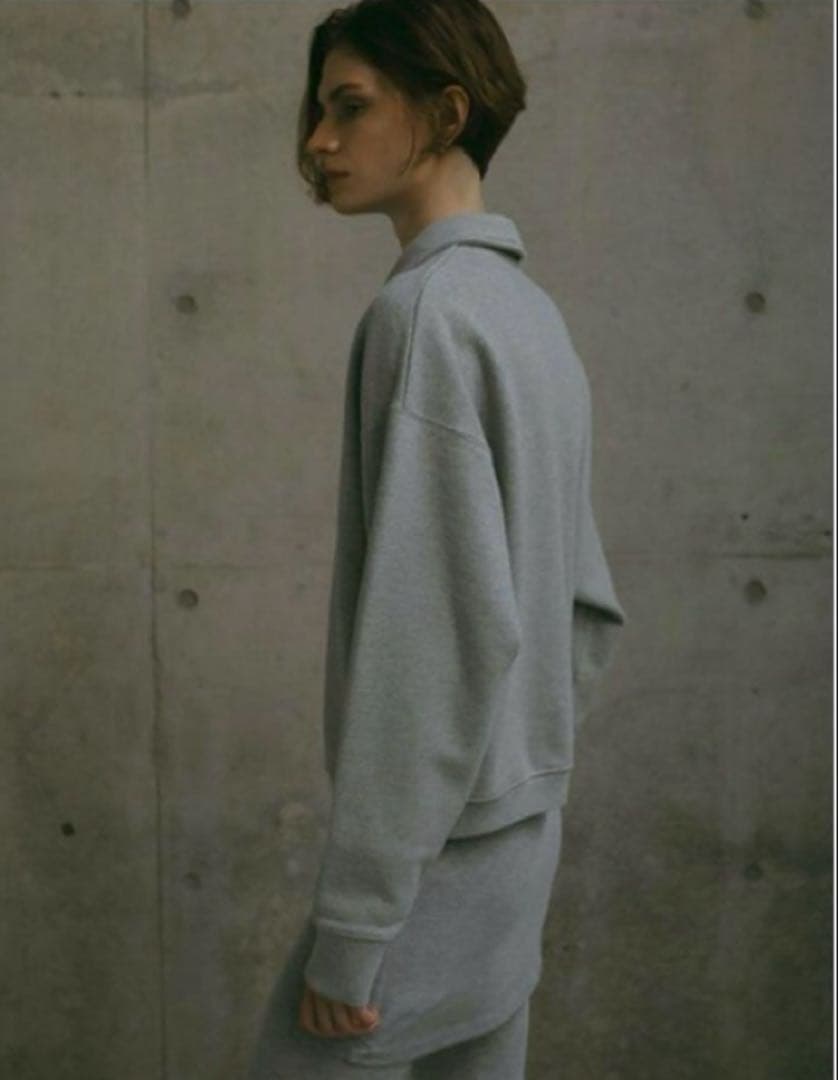 ETRE TOKYO ポロスウェットプルオーバー　グレー