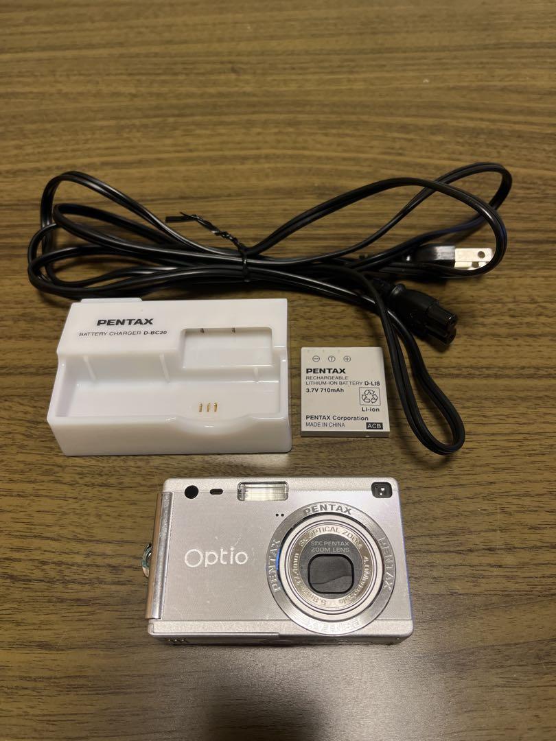 美品 動作品 PENTAX optio s4i バッテリー 充電器付き