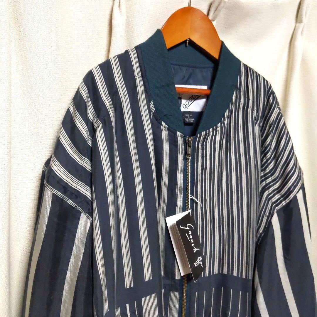 goouch　シルクブルゾン　総柄　ビッグシルエット　ヴィンテージ　レトロ 楽天市場】DEADSTOCK Goouch Silk Blouson 総柄 / グーチ