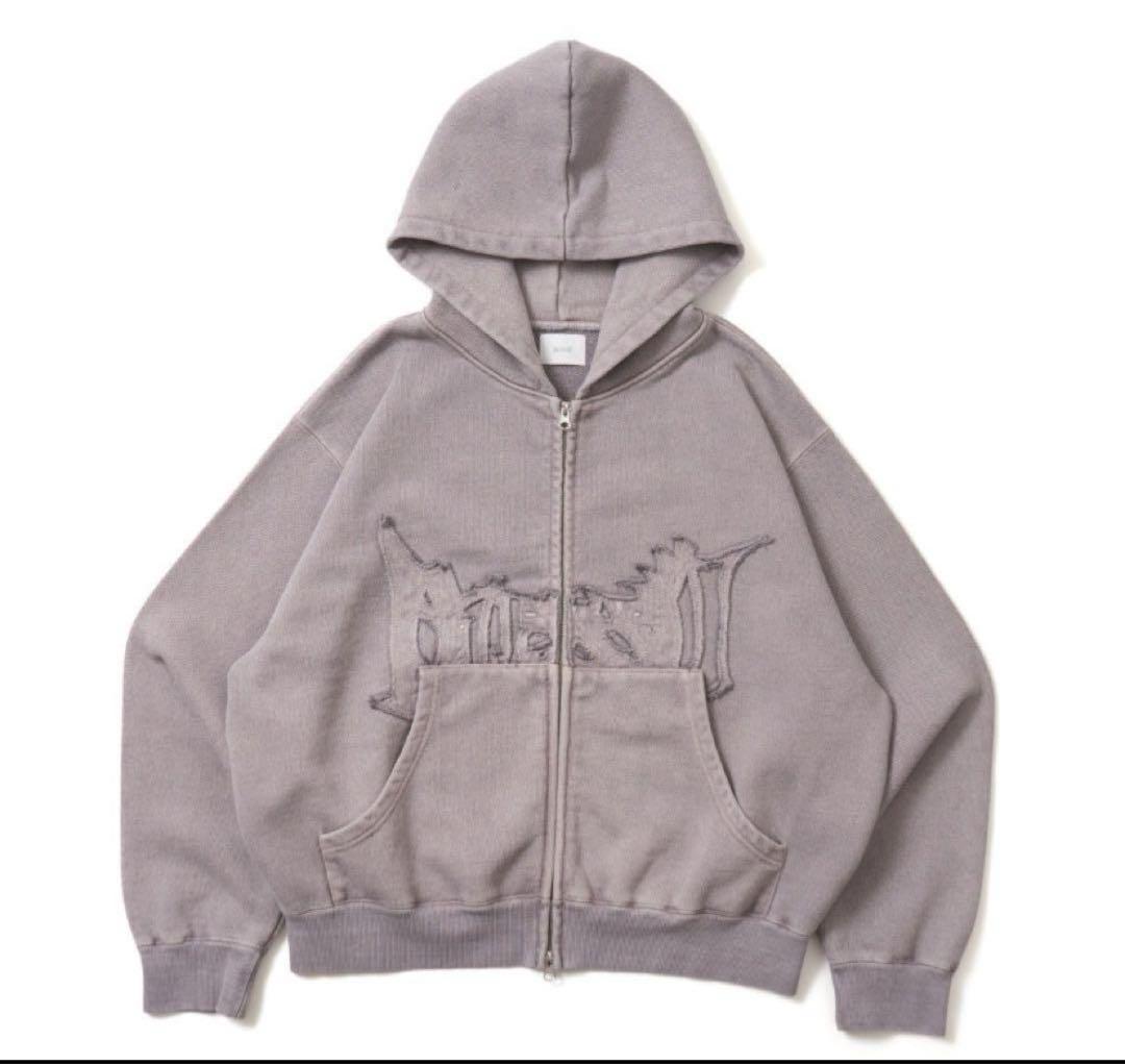 bless u pigment zip hoodie