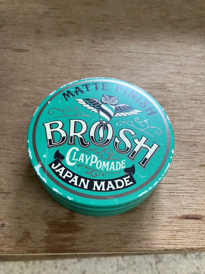 「開封済み」BROSH CLAY POMADE 艶無し ハードホールド