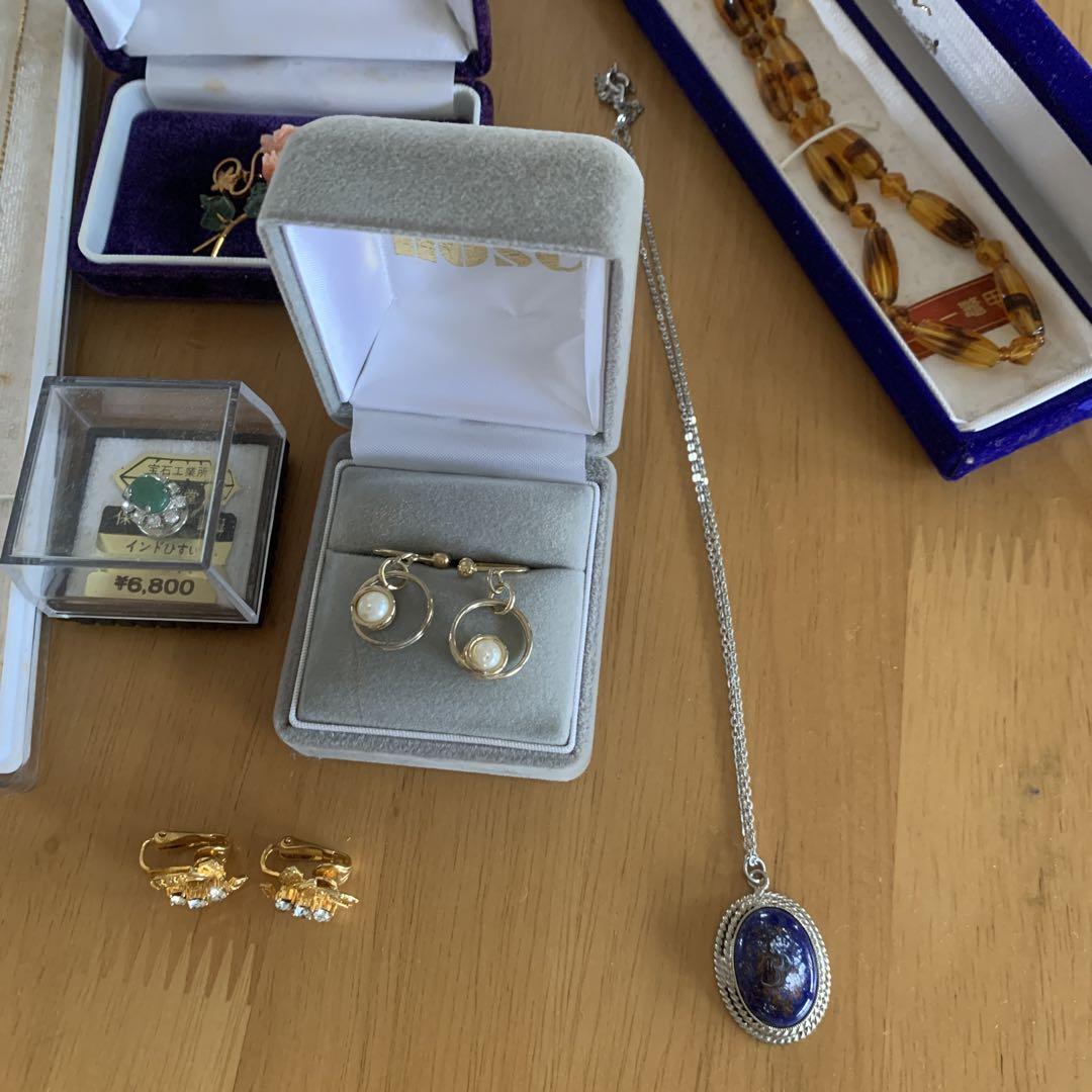 格安新品  遺品整理 アクセサリーセット ネックレス ピアス ブローチ アクセサリー